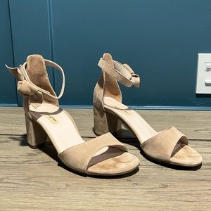 Paul Green Carolina Suede Block Hill Sandals Size 6.5
